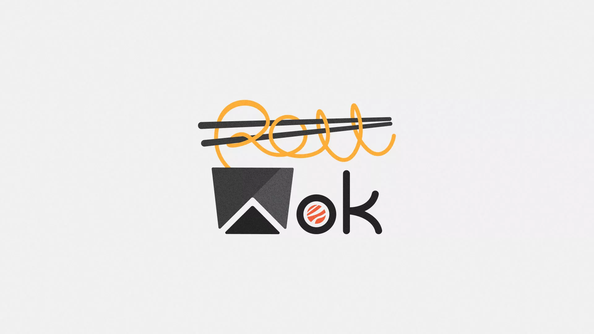 Разработка логотипа суши-бара «Roll Wok Club» в Нюрбе